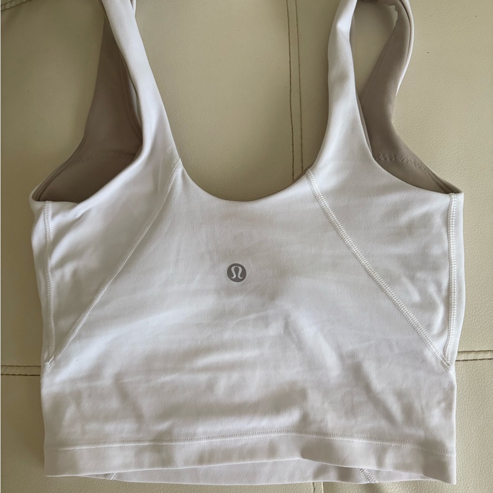 lululemon athletica White and Tan Sports Bra